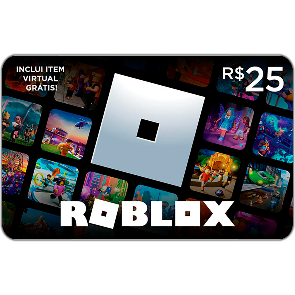 Gift Card Digital  Roblox – R$25 - Cobre Frete