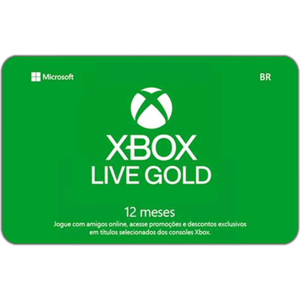 Assinatura Xbox Live Gold 12 meses Cobre Frete